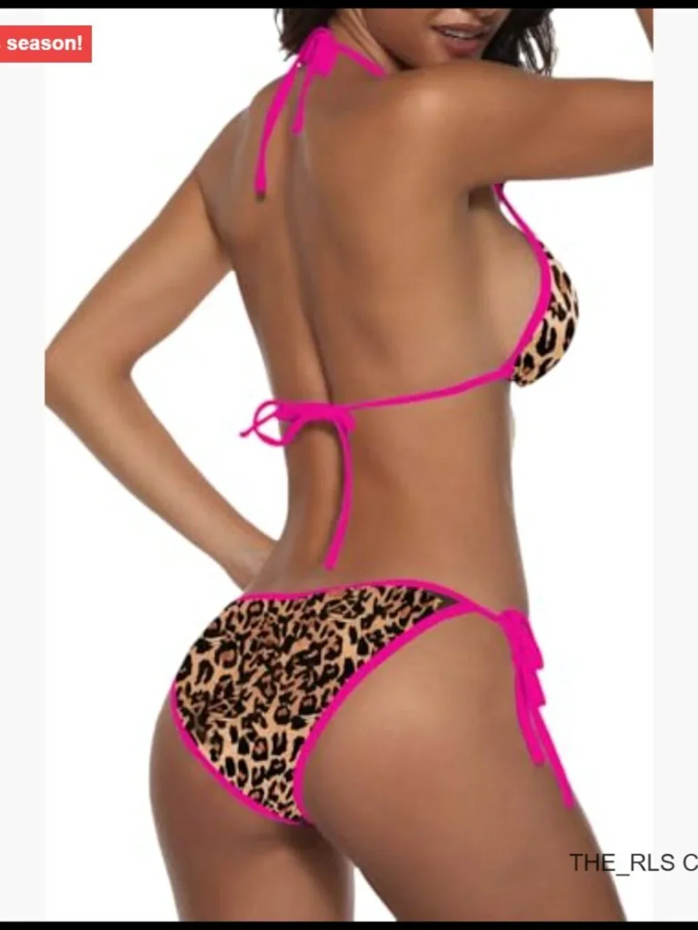 Two Piece Swimsuit Halter Triangle Bikini Set 82% Nylon 18% Spandex